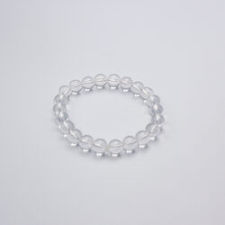 8mm Natural Himalayan Clear Quartz Crystal Bracelet for Women, Clear