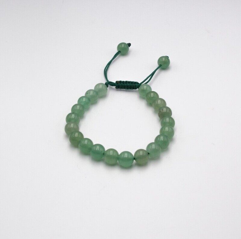 

Generic 10mm Natural Green Aventurine Crystal Bracelet with Threads for Women, Green