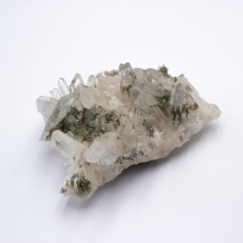 Makalu Mount Natural Chlorite Quartz Cluster, Clear