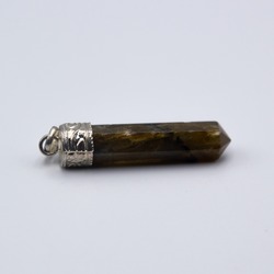 Himalayan Natural Labradorite Crystal Pendant Point - Elegant Crystal Gemstone For Men & Women