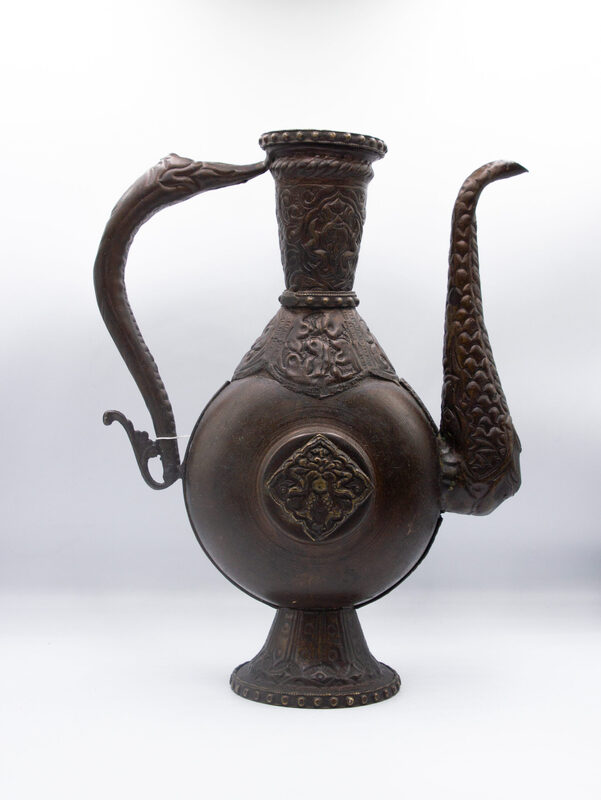 Exquisite Antique Middle Eastern Arabic Tea Pot, Copper