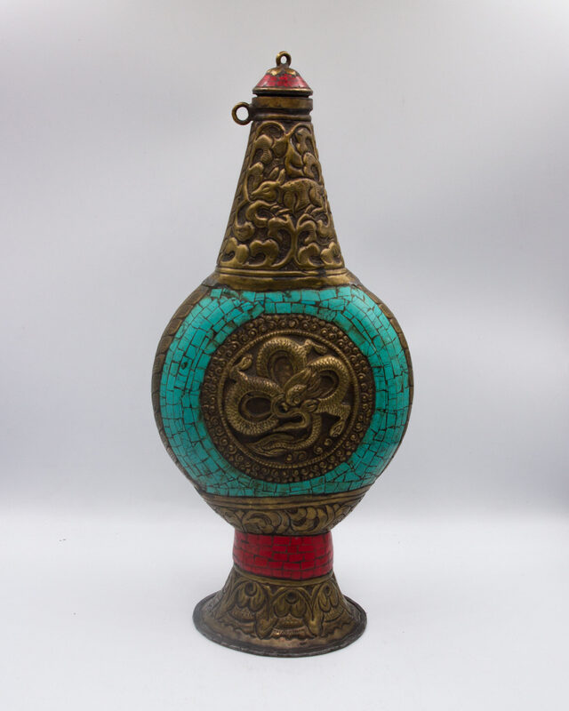 Exquisite Stone Bottle Pot, Multicolour