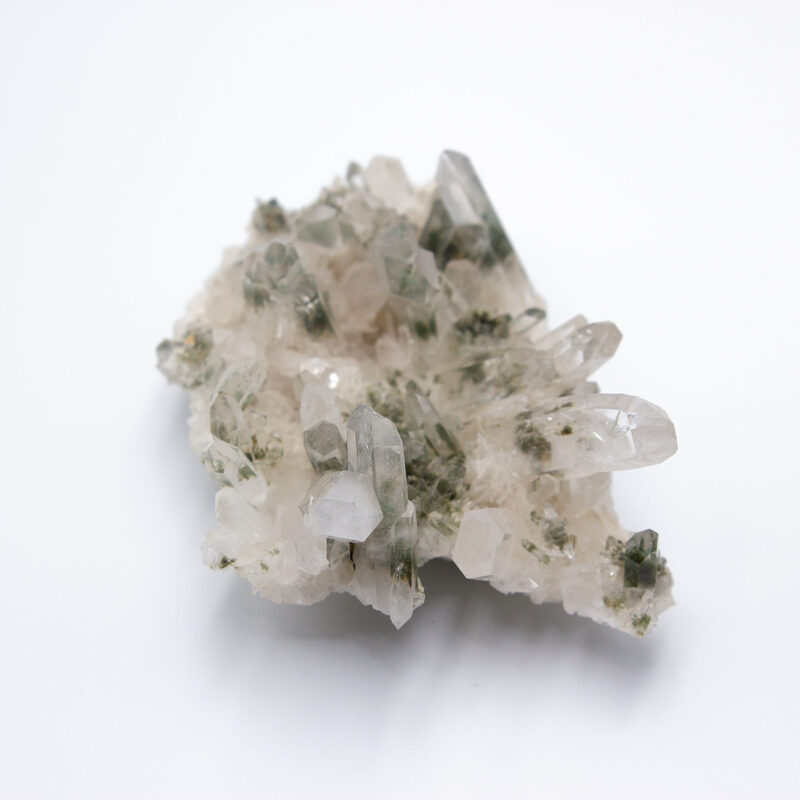 Makalu Mount Natural Chlorite Quartz Cluster, Clear