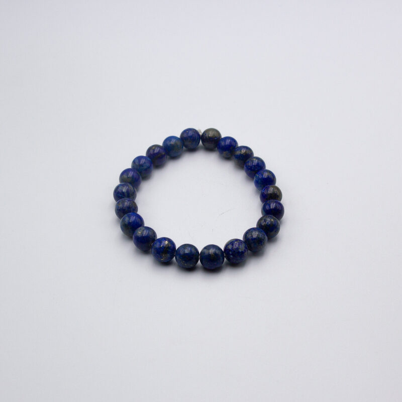 8mm Natural Lapis Lazuli Crystal Bracelet for Women, Blue