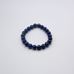 8mm Natural Lapis Lazuli Crystal Bracelet for Women, Blue