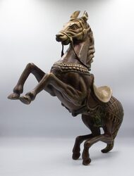 Majestic Standing Dynamic Horse Figure, Bronze