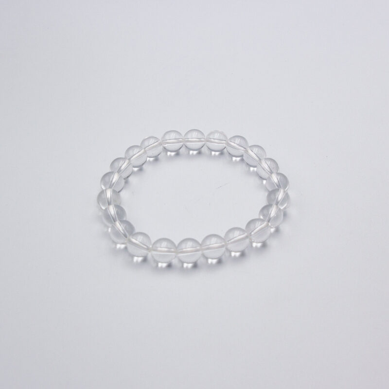 8mm Natural Himalayan Clear Quartz Crystal Bracelet for Women, Clear