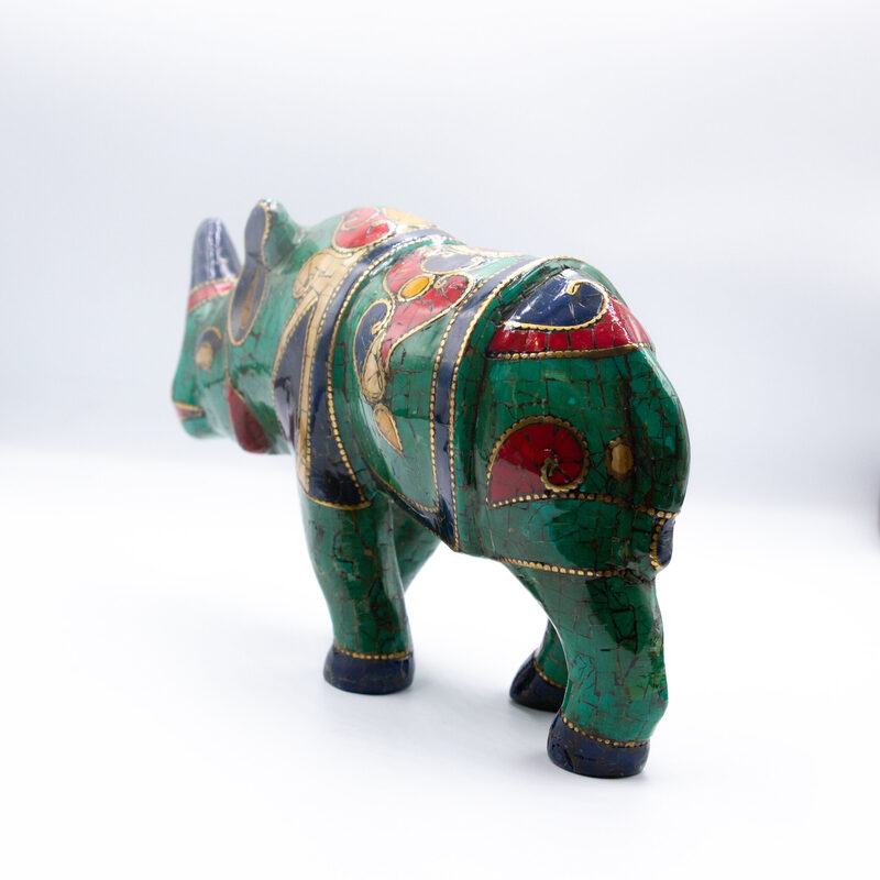 Stone Rhino Handmade Antique, Green