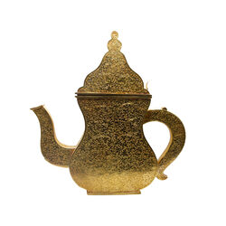 Exquisite Extravaganza Teapot with Intricate Detailing, Gold