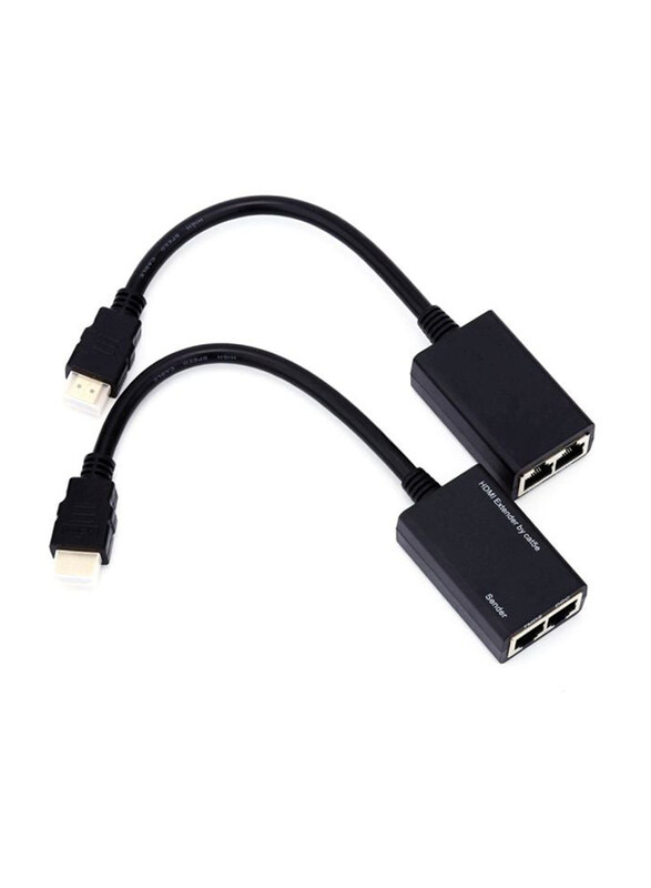 

Generic 2-Piece HDMI Ethernet Extender Cable, Black