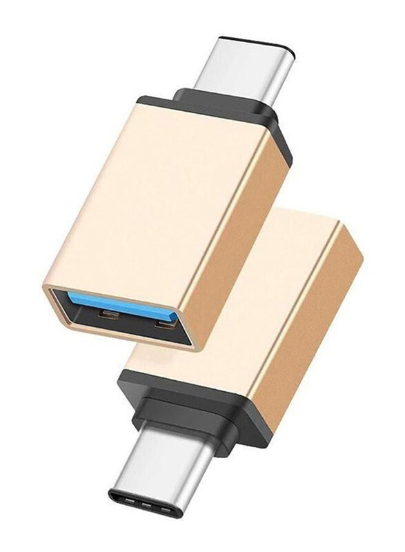 

Generic USB Type-C Adapter, USB Type A to USB Type-C, Gold