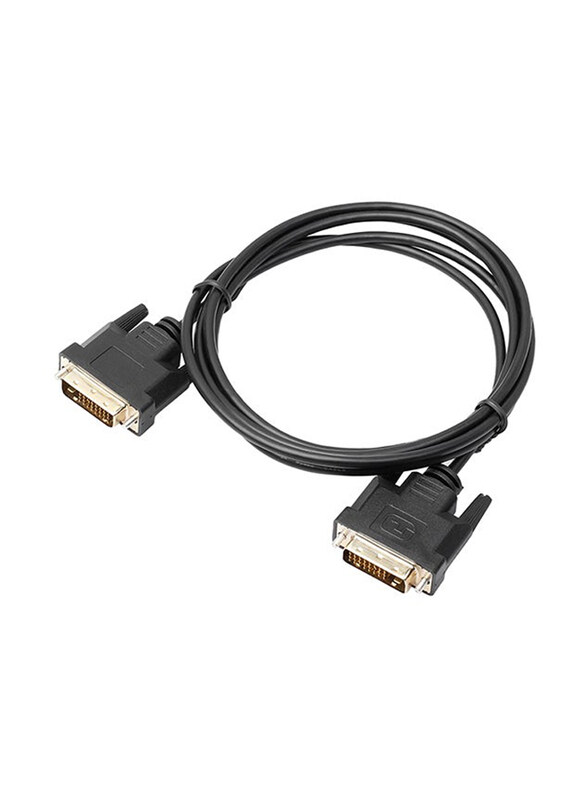 

Generic 4-Feet Universal DVI D To DVI-D Gold Male 24+1 Pin Dual Link TV Cable, Black