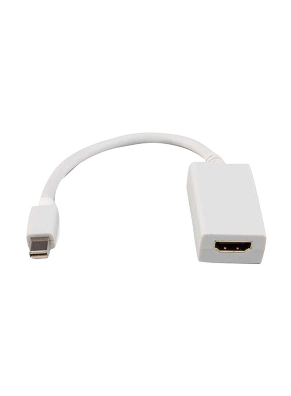 

Generic Mini Display Port To HDMI Cable Female Adapter for Apple MacBook/MacBook Pro, White