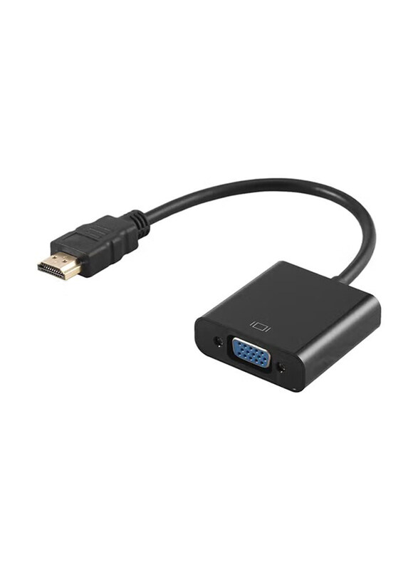 

Generic HDMI Male to VGA RGB Female Converter, Black