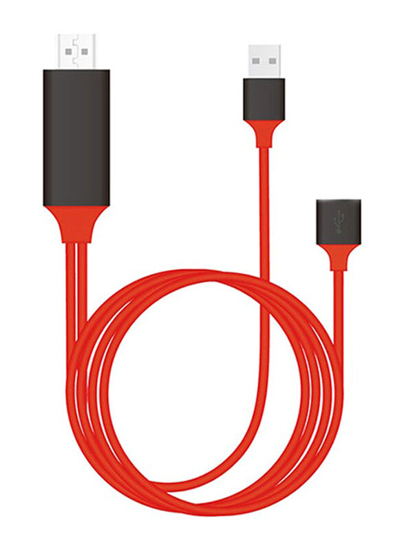 

Generic 1080P MHL Micro USB Cable Adapter Cable, HDMI to Micro USB, Red