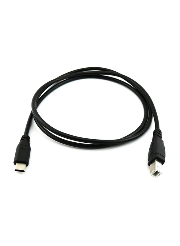

Generic USB-C Phone Printer Data Cable Cord, USB Type B to USB Type C for Printer, Black