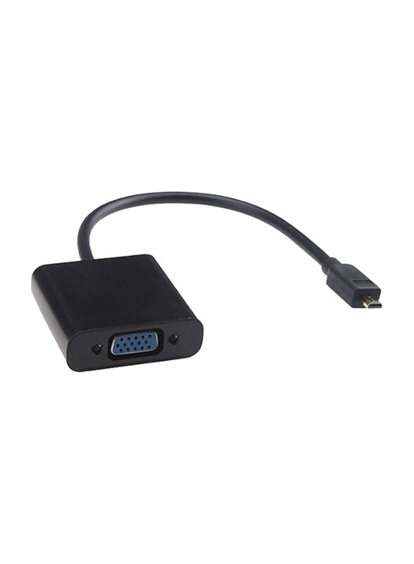 

Generic VGA Female Video Cable, Micro HDMI to VGA, Black