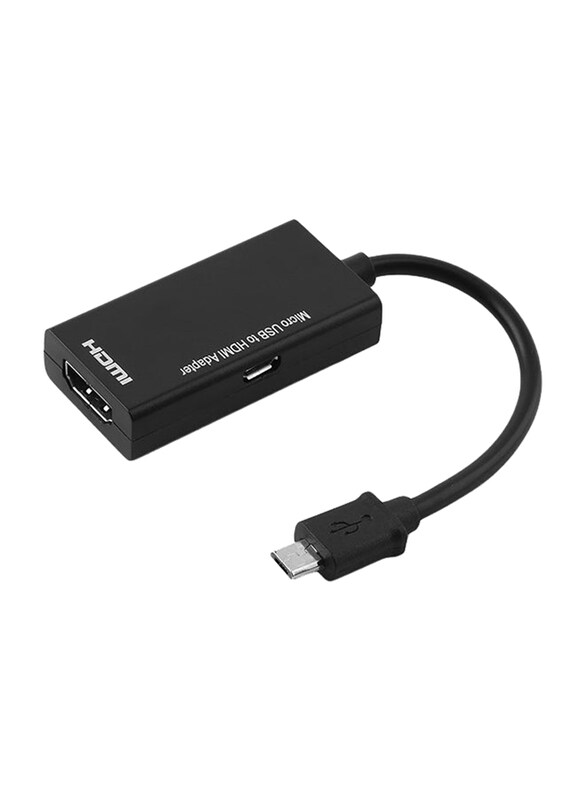 

Generic Display Port HDMI Adapter Cable, Micro USB to HDMI, Black