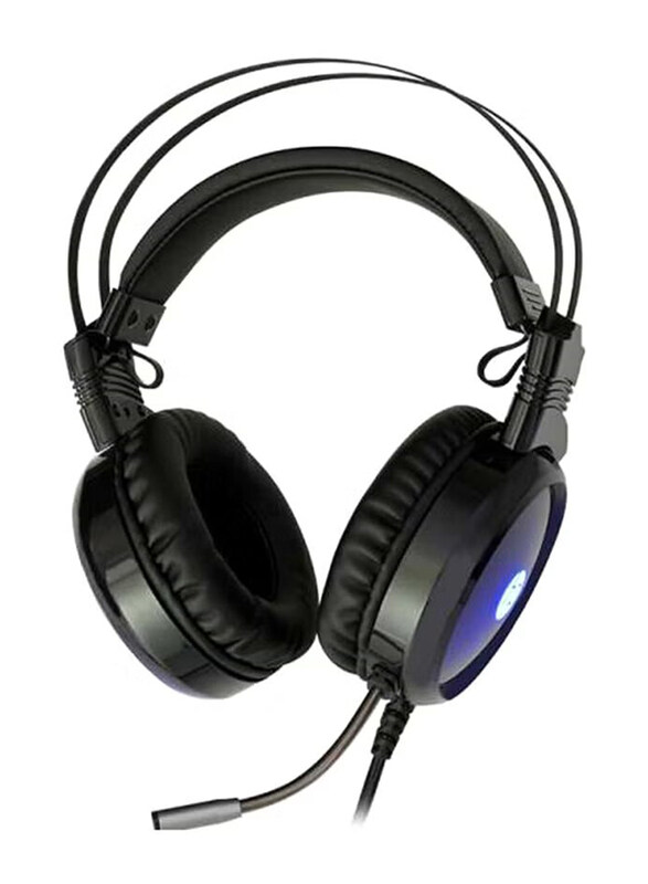 

Generic HP USB Wired Over-Ear Gaming Headphones with Mic, Black