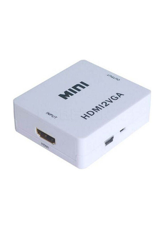 

Generic HDMI Converter Connector with Audio, VGA to HDMI, White