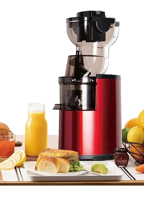 Masticating Juicer with Whole Slow Juicer, 300W, Red