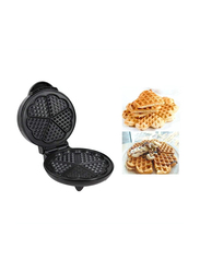 Electric Waffle Maker Non-Stick Adjustable Temperature Control Stainless Steel Waffle Iron, Black