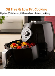 4.2L Air Fryer with Timer & Fully Adjustable Temperature Control, 1400W, Black