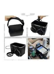 Multifunctional Car Tissue Box Holder, Black