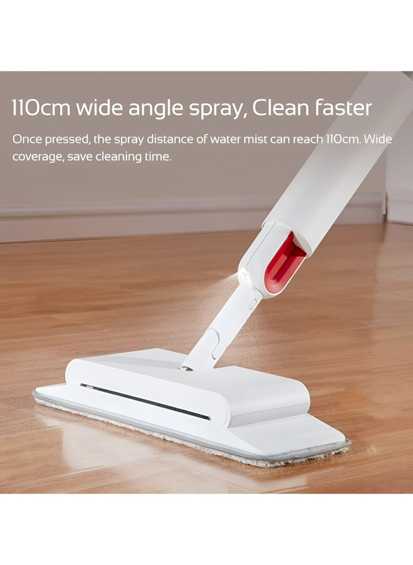 2-in-1 Smart Cordless Handheld Rotatable Sweeper with Water Spraying