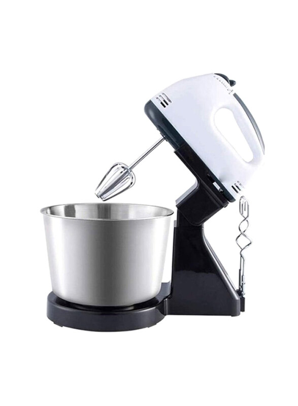 

Generic Professional Electric Handheld Hand Mixer With 7 Speed With Small Blenders Cake Whipping Machine, 300W, Silver/Black