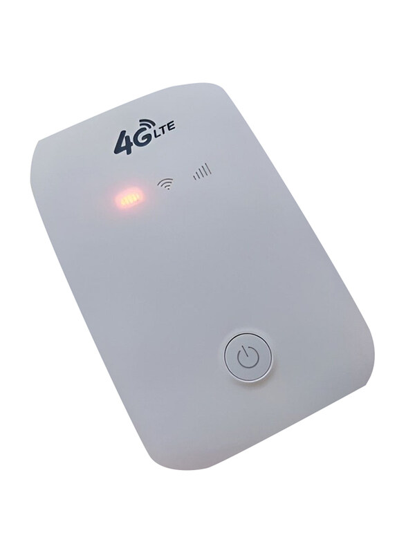 4G LTE Portable High-Speed Mobile Wi-Fi Router, White