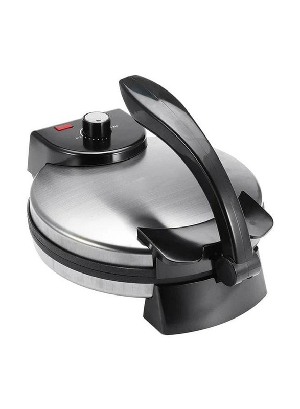 32cm Tortilla Press Non-Stick Surface Roti Maker, 1100W, Grey/Black