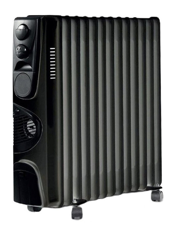 

Generic Portable Energy Efficient Oil Heater with 3 Heat Settings & Adjustable Temperature, Black