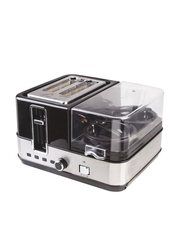 Breakfast Maker with 2 Slice Toaster and 7 Browning Setting, 1400W, Grey