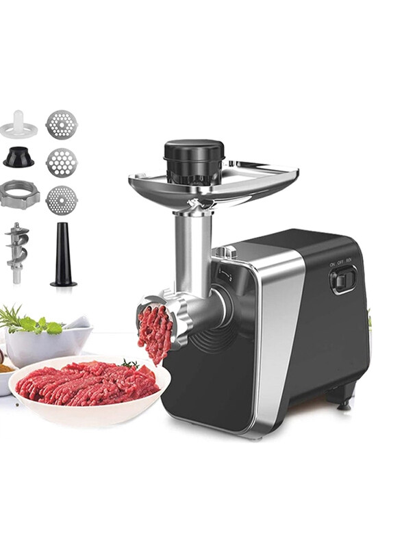 

Generic Electric Meat Grinder Stainless Steel Food Grinder, Black