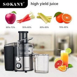 Sokany 4-in-1 Multi-Function Extractor Juicer Machine, 800W, Grey