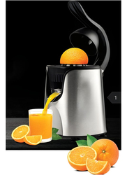 Citrus Professional Brushed Stainless Steel Fruit Juicer, 160W, Silver/Black