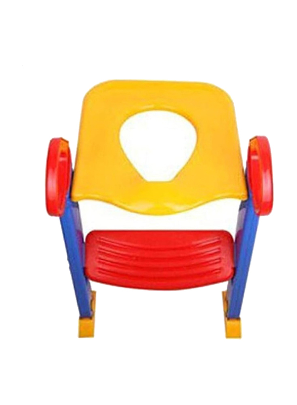 Potty Training Seat with Step Stool Ladder, Yellow/Blue