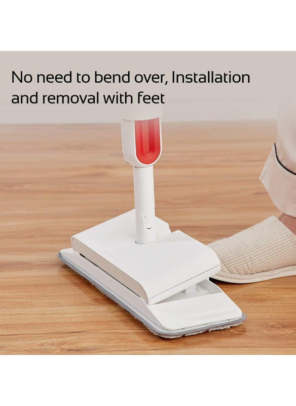 2-in-1 Smart Cordless Handheld Rotatable Sweeper with Water Spraying