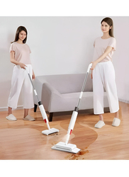 2-in-1 Smart Cordless Handheld Rotatable Sweeper with Water Spraying