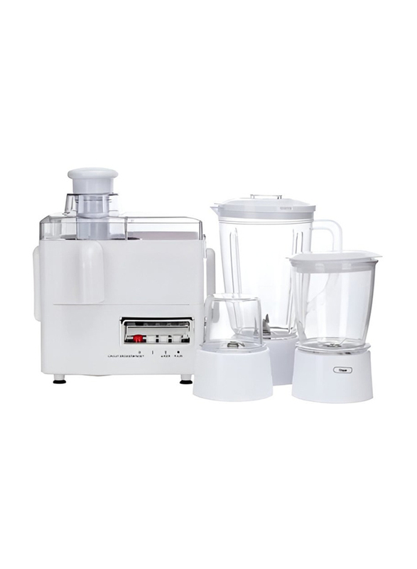 1.6L 4 In 1 Stainless Steel Juice Juicer Blender, 400W, White