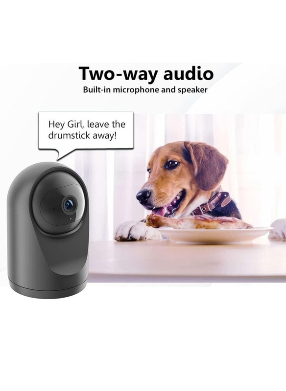 Compact Full HD Pan and Tilt Wi-Fi Camera, Black