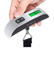 LCD Display Digital Luggage Scale, Silver