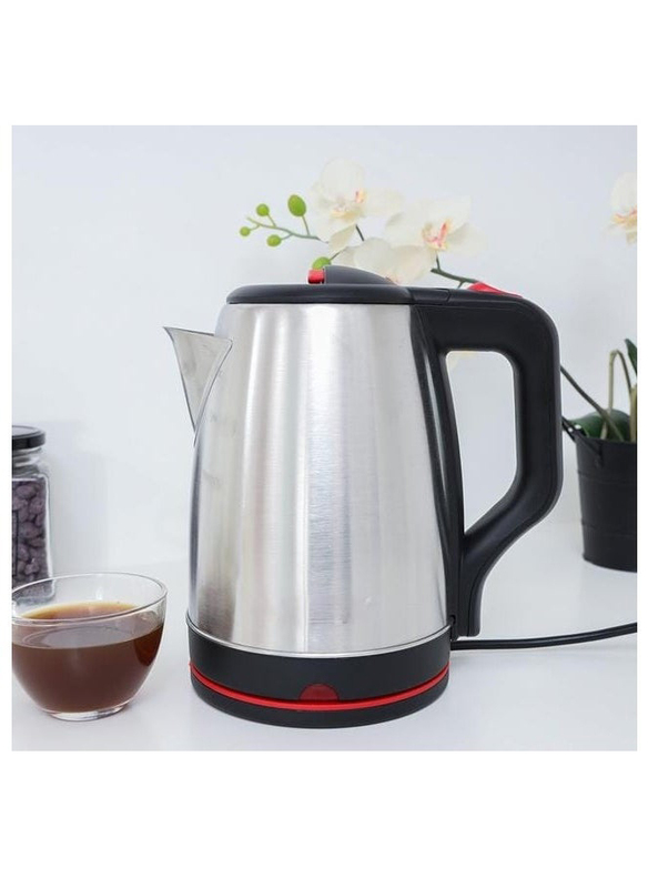 1.8L 360 Degrees Cordless Electric Jug Boil Dry Protection And Automatic Cut Off Perfect Stainless Steel Electric Kettle, 1500W, GK38044, Silver