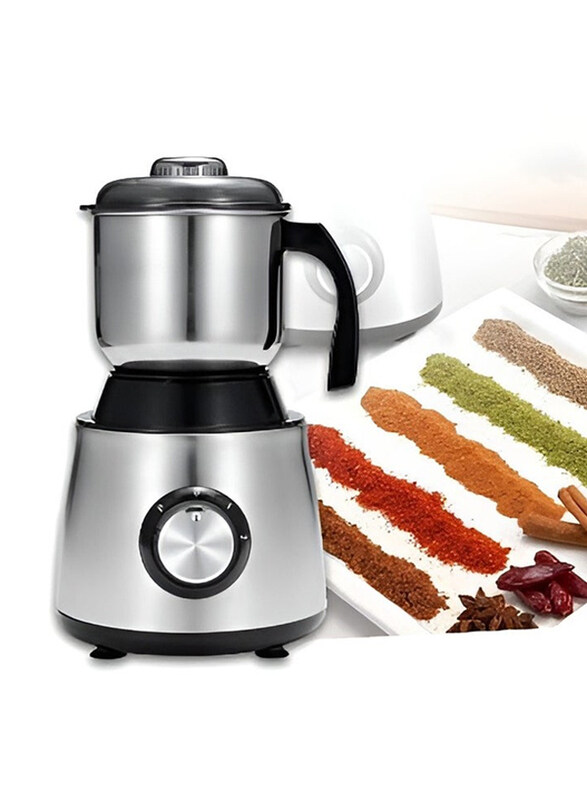 

Generic Grinding Blender for Spices and Coffee, 2-Gear Speed Mixer with 300G Jar, Grey