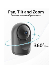 Compact Full HD Pan and Tilt Wi-Fi Camera, Black