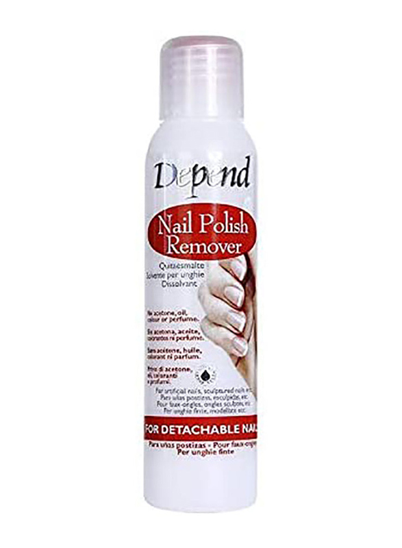 Depend Nail Polish Remover for Detachable Nails, 250ml, Red