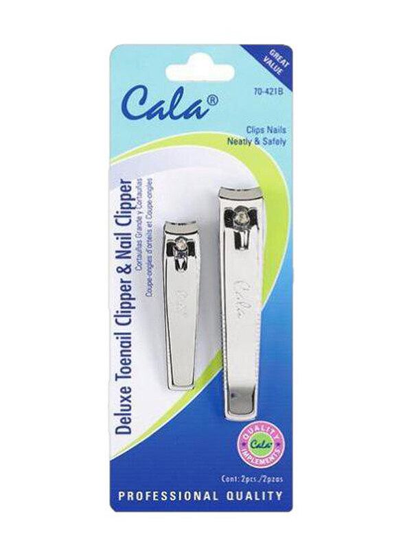 

Cala Deluxe Toenail Clipper & Nail Clipper, Silver