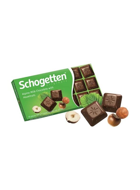 

Schogetten Alpine Milk Chocolate with Hazelnuts, 100g