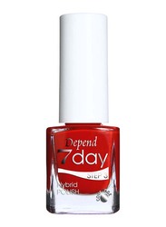 Depend 7day Hybrid Polish, Looking Striped 7208, Red